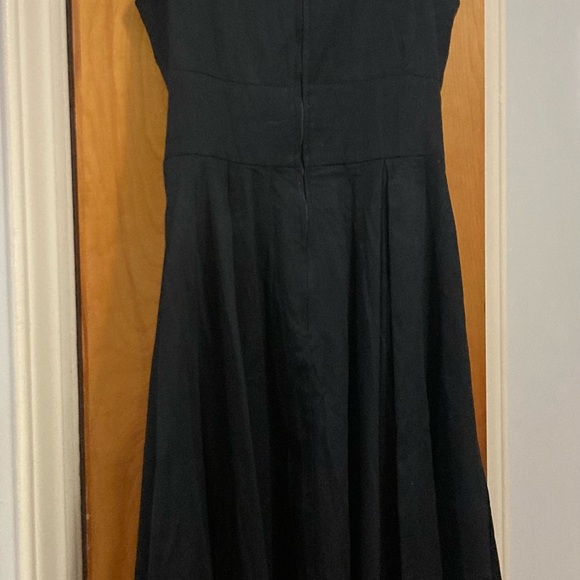 Deadly Dames by Micheline Pitt Black Tie Me Up Dress Discontinued! Size Medium. - Picture 5 of 5